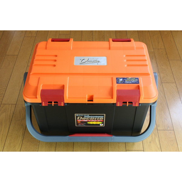 New リングスター 大型工具箱 ドカット D 5000 オリジナルカラー 本体マットブラック 蓋オレンジ レッドバックル 中皿が小さくなりましの通販はau Pay マーケット カナジンau店