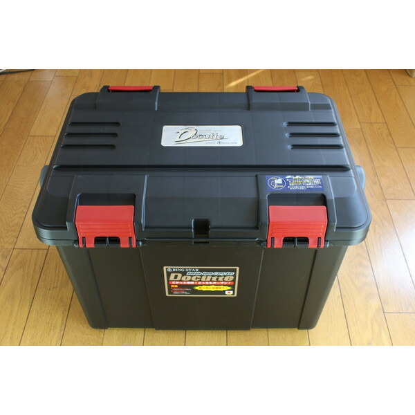 NEW【リングスター】大型工具箱 ドカット D-5000　オリジナルカラー 本体マットブラック/ 蓋オレンジ/ピンクバックル 中皿小 NEW(リングスター) 大型工具箱 ドカット D-5000 オリジナル