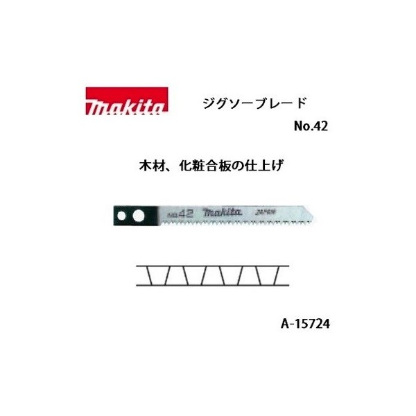 ネコポス可 マキタ ジグソーブレード No 42 全長80mm 16山 化粧合板の仕上げ 5枚入 A の通販はau Pay マーケット カナジンau店