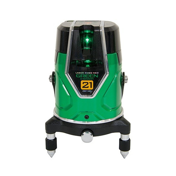 シンワ レーザーロボ グリーン 71602 Neo E Sensor 21 本体のみ 縦・横・地墨 グリーンレーザー墨出し器 。 44,679円
