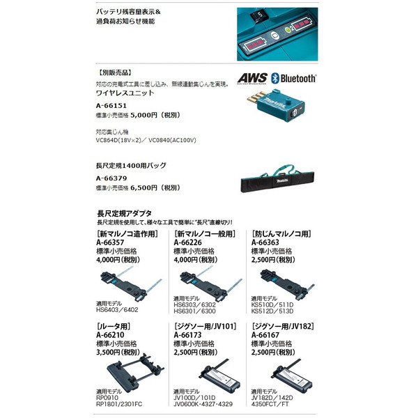 (マキタ) 充電式プランジマルノコ SP601DZ 本体+チップソー付き 最大切込深さ56mm 18x2本=36V対応 makita_4