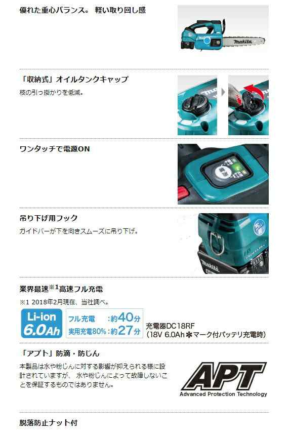 マキタ 充電式チェンソー MUC204DZR 赤 本体のみ チェーン形式 25AP-52 18V対応 makita セット品バラシの通販はau PAY  マーケット カナジンau PAY マーケット店 au PAY マーケット－通販サイト