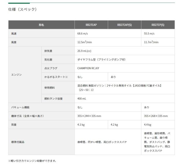 台数限定 Hikoki エンジンブロワ Rb27eap S かるがるスタート付 快適な作業 燃料タンク容量400ml 質量4 2kg 工機ホールディングス ハイの通販はau Pay マーケット カナジンau店