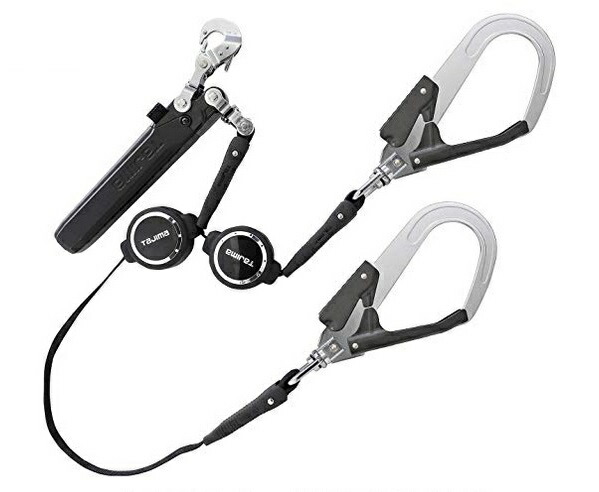 新規格 タジマ ハーネス用ランヤード ER150 ダブルL2 A1ER150-WL2 フルハーネス型用 タイプ1 より戻し付 使用可能質量100kg以下 TJMデザイン TAJIMA 261434 ’_1