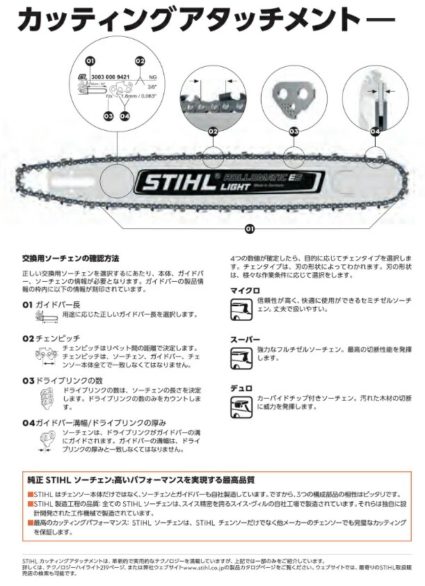 スチール ソーチェン刃 3本セット 適合バーサイズ30cm 3610-000