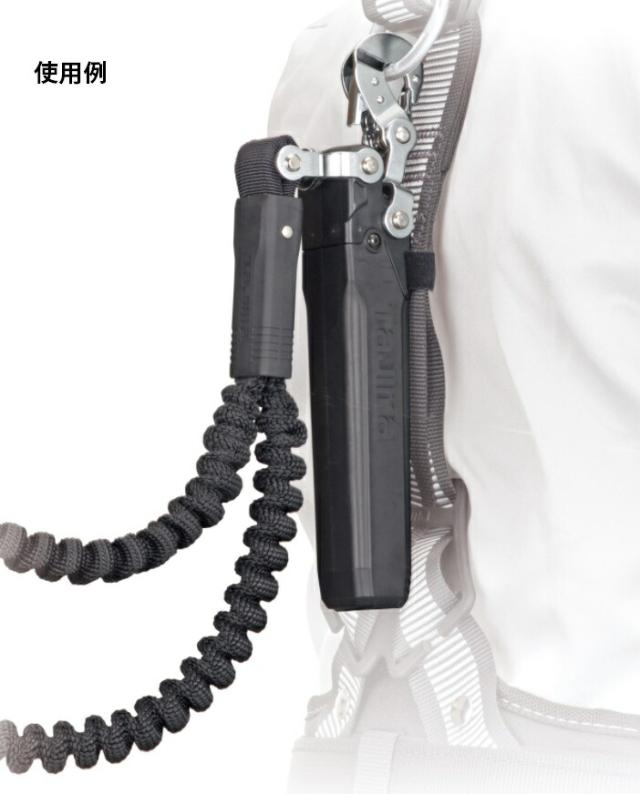 新規格 タジマ ハーネス用ランヤード 蛇腹 ダブルL8 A1JR150-WL8BK ブラック ダブルL8ランヤード より戻し付 使用可能質量100kg以下 TJMデザイン TAJIMA 265906 ’_4
