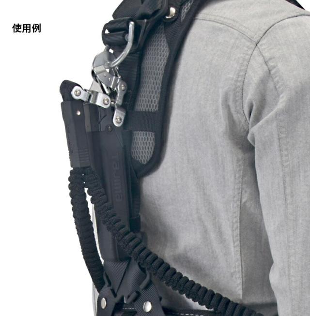 新規格 タジマ ハーネス用ランヤード 蛇腹 ダブルL8 A1JR150-WL8BK ブラック ダブルL8ランヤード より戻し付 使用可能質量100kg以下 TJMデザイン TAJIMA 265906 ’_5