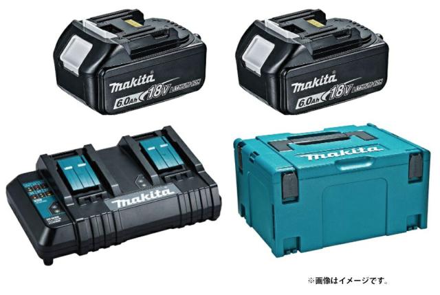 (マキタ) パワーソースキット SH1 A-68317 バッテリBL1860Bx2本+2口急速充電器DC18SH+マックパックタイプ3のセット品 18V対応 makitaの通販は 33,131円