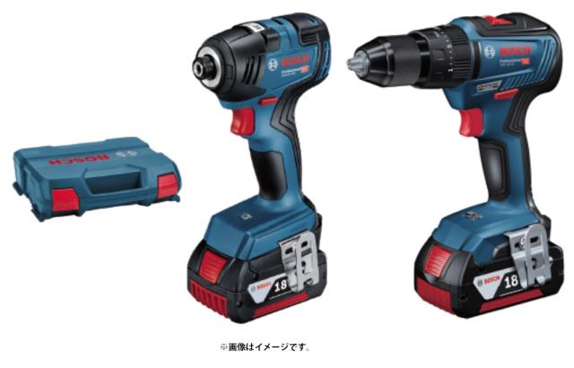 (ボッシュ) コンボキット GDR18V200GSBN 本体のみ2機種(GDR18V-200H/GSB18V-55H)+4.0Ahバッテリーx2個+充電器+L-CASE付 18V対応 BOSCH