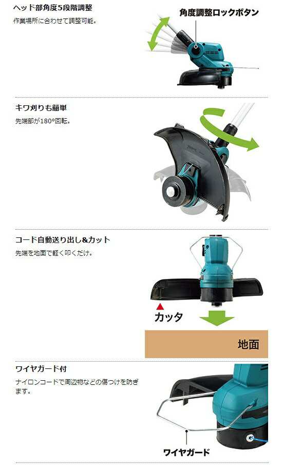 マキタ) 充電式草刈機 MUR193DSF ループハンドル バッテリBL1830B+充電