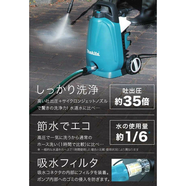 (マキタ) 高圧洗浄機 100V 50/60Hz共用 水道直結タイプ 軽量・コンパクト MHW0700 makita 大型商品_3