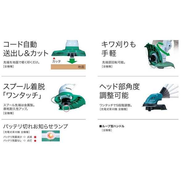 マキタ)makita 充電式草刈機 刈込幅260mm ナイロンコード式 MUR140DS 14.4V対応 大型商品の通販はau PAY マーケット  カナジンau PAY マーケット店 au PAY マーケット－通販サイト