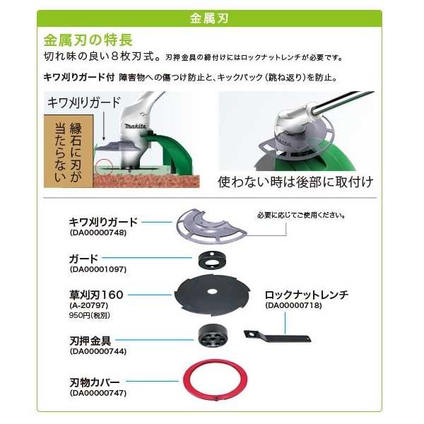 マキタ) 草刈機 刈込幅160mm 金属刃 AC100V MUR1600N 消費電力320W makita 大型商品の通販はau PAY マーケット  - カナジンau PAY マーケット店 | au PAY マーケット－通販サイト