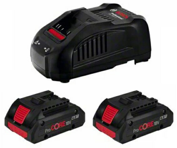 (ボッシュ) 18V4.0Ahバッテリー+充電器セット ProCORE18V4S2 バッテリ(ProCORE18V4.0)x2個+充電器(GAL1880CV)のセット BOSCH_1