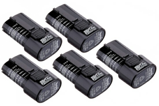 マキタ 7.2V BL0715 差込み式リチウムイオンバッテリ 5個セット A-61260 (A-61254x5個) バッテリ容量1.5Ah 7.2V対応 makita 小型便 在庫