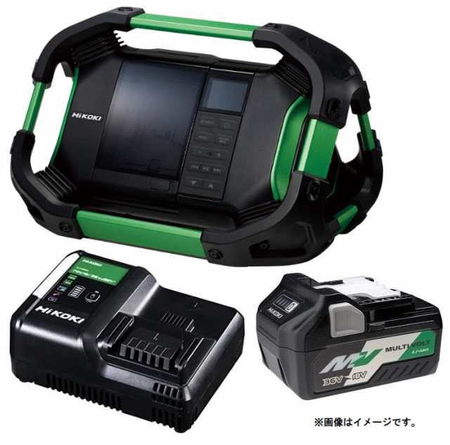 HiKOKI コードレスラジオ UR18DSDL(XP) バッテリBSL36A18+充電器