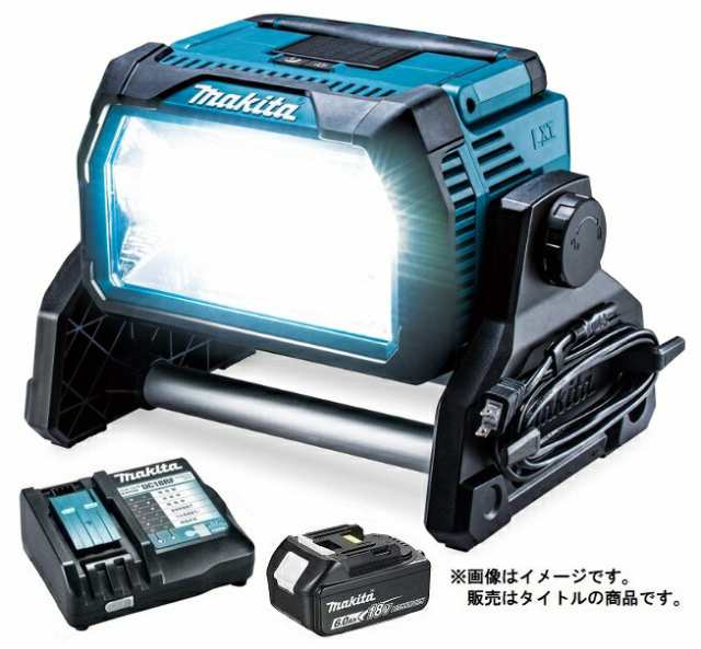 マキタ 充電式スタンドライト ML809+バッテリBL1860B+充電器DC18RF付 LEDライト AC100V/14.4V/18V対応 makita オリジナルセット品