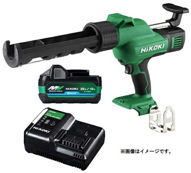 HiKOKI コードレスコーキングガン AC18DA(NN)+バッテリBSL36A18BX+充電器UC18YDL2付 18V対応 日立 ハイコーキ オリジナルセット品