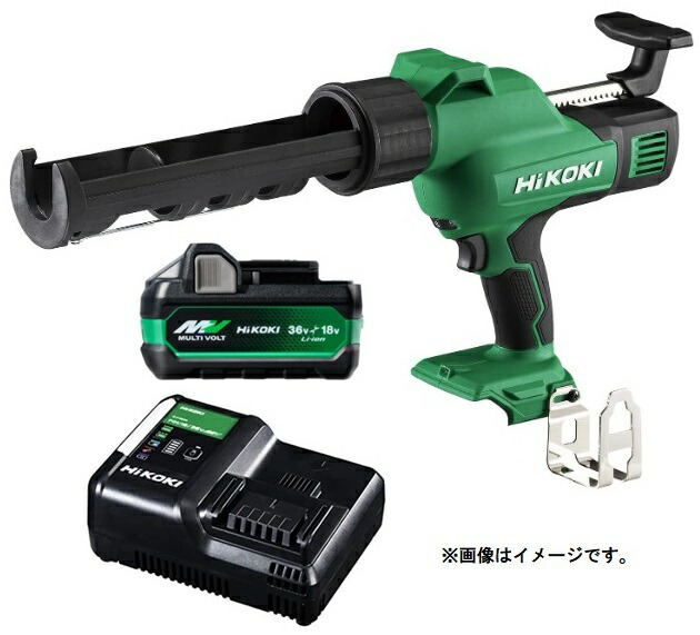 HiKOKI コードレスコーキングガン AC18DA(NN)+バッテリBSL36A18X+充電器UC18YDL2付 18V対応 日立 ハイコーキ オリジナルセット品