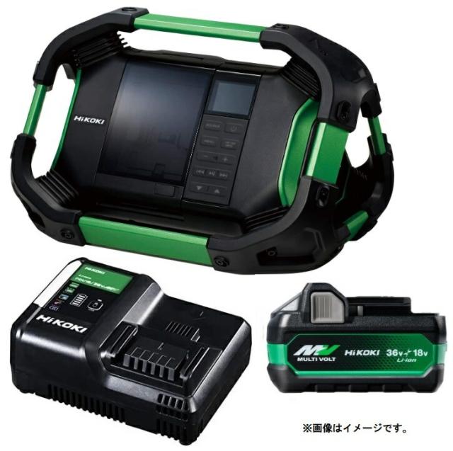 HiKOKI コードレスラジオ UR18DSDL(NN)+バッテリBSL36A18X+充電器UC18YDL2付 14.4V/18V対応 日立 ハイコーキ オリジナルセット品の通販は 28,320円