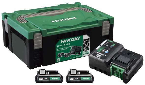 HiKOKI 2ポート急速充電器スターターキット2 UC18YDML(2L