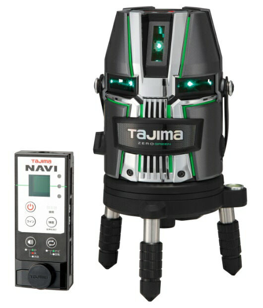 タジマ レーザー墨出器 ZEROG2LN-KJC 受光器付 NAVI ZERO GREENジンバルKJC 4方向縦・360°横ライン 083 TJMデザイン 142993