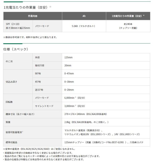 HiKOKI コードレスリフォーム用丸のこ C1805DB(NN)+バッテリBSL36A18BX+充電器UC18YDL2付 18V対応 ハイコーキ 日立 オリジナルセット品_2