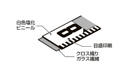 タジマ シムロンロッド軽巻 KM10-50K 幅100mm 長さ50m 両面1mアカシロ TJMデザイン TAJIMA 034595 ’_2