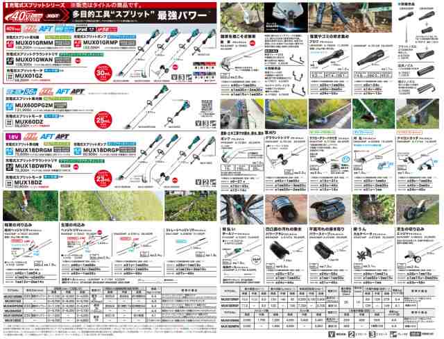 マキタ) グラウンドトリマ アタッチメント A-76146 EN424MP 長さ820mm スプリット草刈機用 makitaの通販はau PAY  マーケット - カナジンau PAY マーケット店 | au PAY マーケット－通販サイト