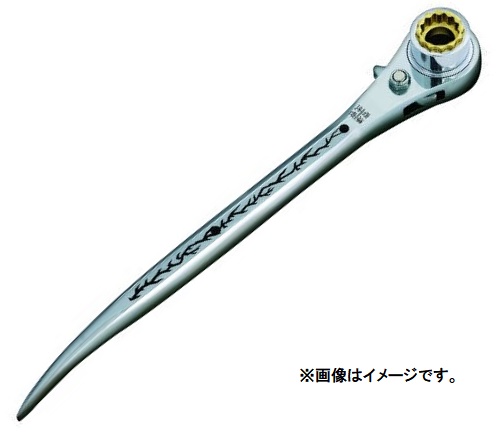 イチネンミツトモ MUSTTOOL ラチェットレンチ RW-171921CD ダブルソケット仕様 曲がり 17/21x19 稲妻 12857 小型便 ’