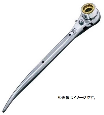 イチネンミツトモ MUSTTOOL ラチェットレンチ RW-171924C ダブルソケット仕様 19/24x17 曲がり 12865 小型便 ’