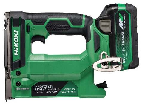 HiKOKI N1812DA(XPZ) コードレスタッカ バッテリ(BSL36A18X)+充電器(UC18YDL2)+ケース付 18V対応 日立 ハイコーキ