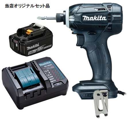 マキタ 充電式インパクトドライバ 黒 TD149DZB+バッテリBL1830B+充電器DC18WC付 18V対応 makita 当店オリジナルセット品