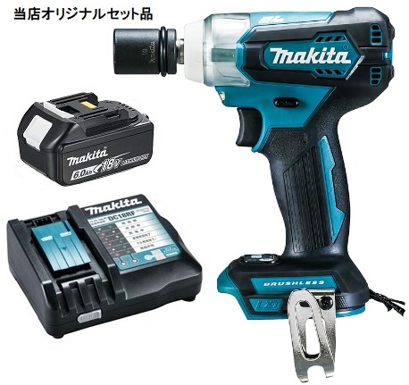 マキタ 充電式インパクトレンチ TW181DZ+バッテリBL1860B+充電器DC18RF付 18V対応 makita 当店オリジナルセット品