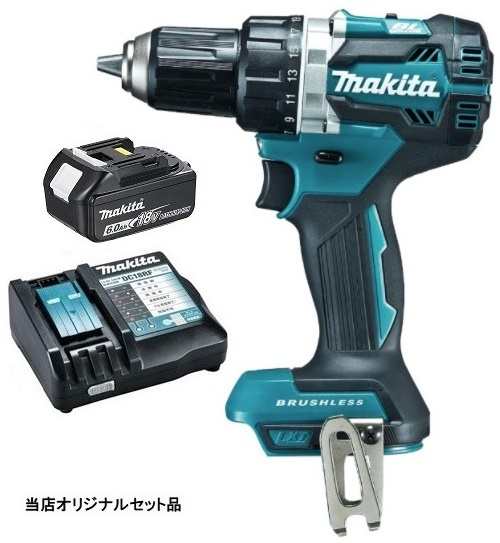 マキタ 充電式ドライバドリル 青 DF484DZ+バッテリBL1860B+充電器DC18RF付 18V対応 makita 当店オリジナルセット品