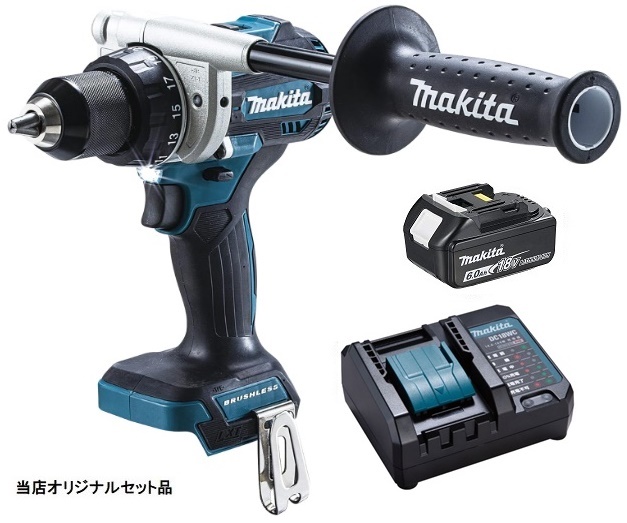 マキタ 充電式ドライバドリル DF486DZ+バッテリBL1860B+充電器DC18WC付 18V対応 makita 当店オリジナルセット品の通販は 50,039円