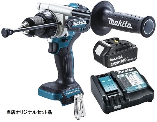 マキタ 充電式震動ドライバドリル HP486DZ+バッテリBL1860B+充電器DC18RF付 18V対応 makita 当店オリジナルセット品