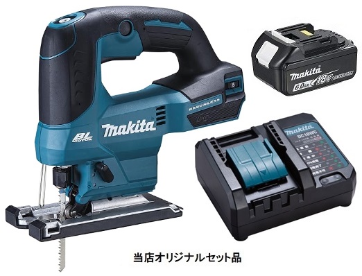 マキタ 充電式ジグソー JV184DZK+バッテリBL1860B+充電器DC18WC マキタ 充電式ジグソー JV184DZK+バッテリBL1860B+充電器DC18WC