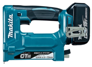 (マキタ) ST312DRG 充電式タッカ BL1860B+充電器DC18RF+プラスチックケース付 CT線12mm 18V対応 makita