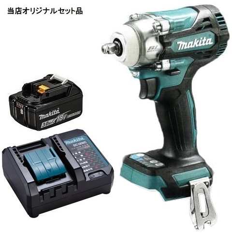 マキタ 充電式インパクトレンチ TW302DZ+バッテリBL1830B+充電器DC18WC付 18V対応 makita 当店オリジナルセット品