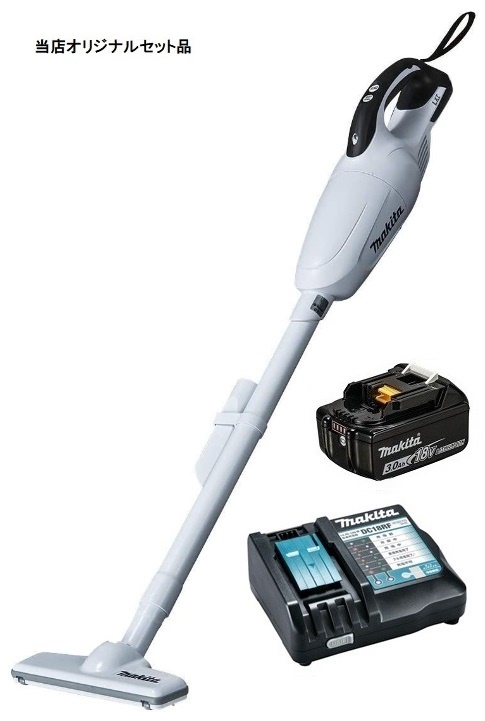 マキタ 充電式クリーナ CL181FDZW(白)+バッテリBL1830B+充電器DC18RF付
