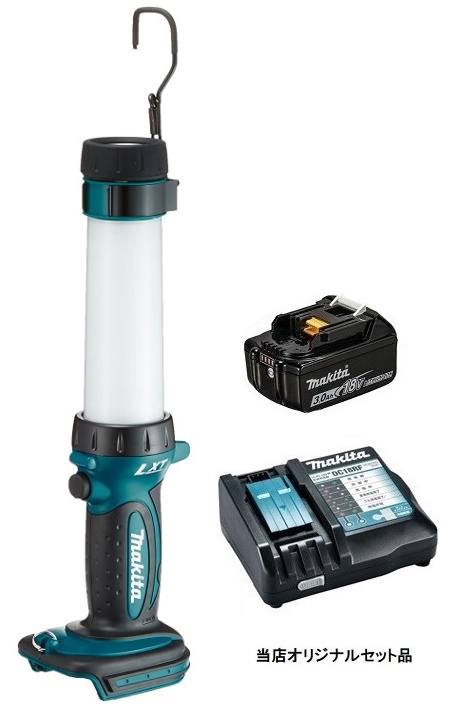 マキタ 充電式LEDワークライト ML806Y+バッテリBL1830B+充電器DC18RF付 LEDライト 14.4V/18V対応 makita 当店オリジナルセット品の通販は