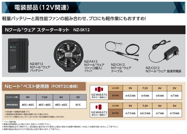 NZ-SK12 Nクールウェア用スターターキット ブラック 12V専用 8216121 NSP_1