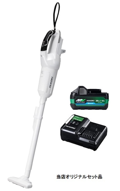 HiKOKI コードレスクリーナ R18DPA(NN)+バッテリBSL36A18BX+充電器UC18YDL2付 18V対応 日立 ハイコーキ オリジナルセット品