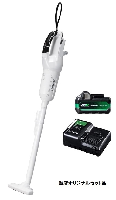 HiKOKI コードレスクリーナ R18DPA(NN)+バッテリBSL36A18X+充電器UC18YDL2付 18V対応 日立 ハイコーキ オリジナルセット品