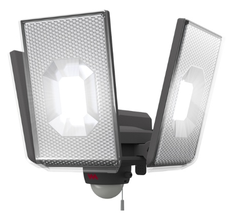 ムサシ LED-AC3050 12.5Wx3灯スライド型LEDセンサーライト 屋外向け RITEX musashi ’