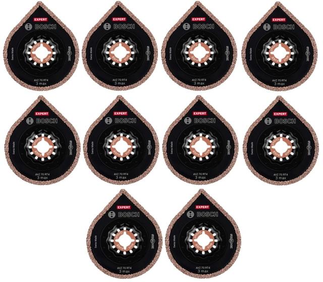 (ボッシュ) AVZ70RT4/10 EXPERT マルチツールブレード 10枚入 粒度#40 2608900042 モルタル・セメント・FRP用 スターロック STARLOCK 小型便