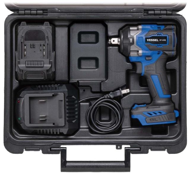 ベッセル No.SP-8141J 充電式インパクトレンチ バッテリー(SP-80185)+充電器(SP-8018J)+ケース付 18.5V対応 VESSEL 。_1