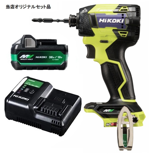 HiKOKI コードレスインパクトドライバ WH36DD(NNY)+バッテリ HiKOKI コードレスインパクトドライバ WH36DD(NNY)+バッテリ