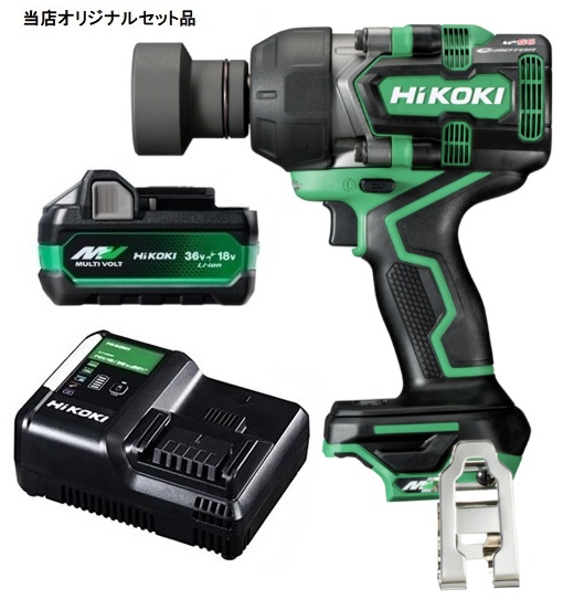 HiKOKI コードレスインパクトレンチ WR36DD(NN)+バッテリBSL36A18X+充電器UC18YDL2付 36V対応 日立 ハイコーキ 当店オリジナルセット